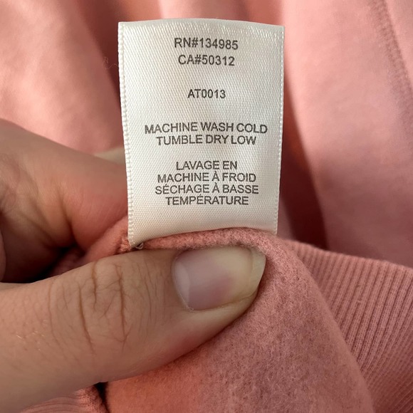 FOR LOVE & LEMONS Josie Cropped Sweatshirt in Coral Pink EUC SZ XL - Picture 16 of 16